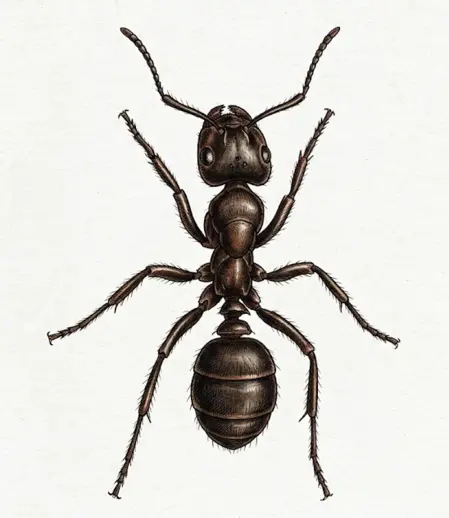 Close-up image of an ant for identification