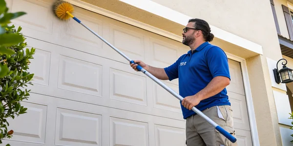 sweeping exterior of house