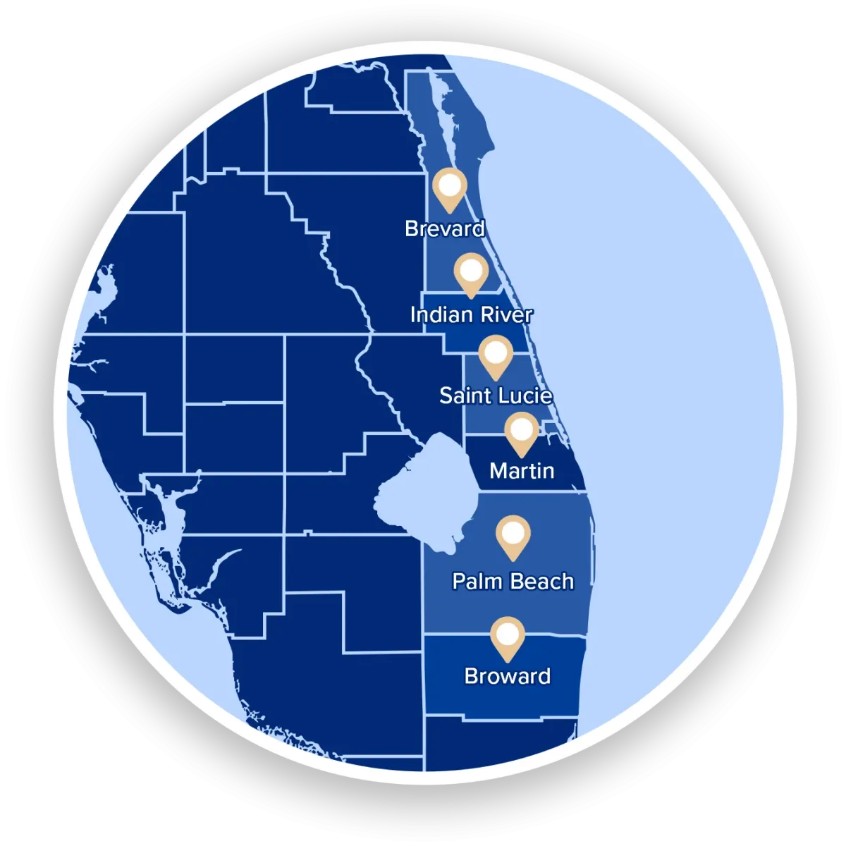 Price Termite and Pest Control service area map Central and South Florida