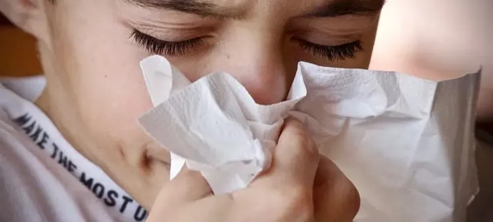 blowing nose